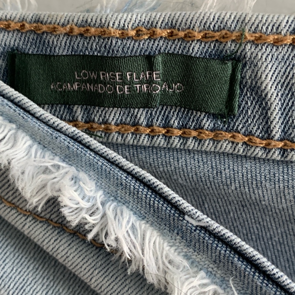 Light Blue Ruched Denim Jeans - Picture 6 of 6
